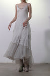 Marc Le Bihan Knitted Frill Tulle Dress Collection Two-layer Tulle French Handmade MLB-2104-BC GLACIER Glacier 2104